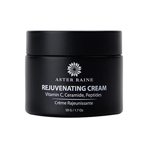Aster Raine Rejuvenating Cream - Face Moisturizer Anti Aging For Women And Men With Vitamin C, Ceramide, Peptides - Night Cream For Eyes - Hydrating Facial Cream For Acne Prone Skin - 1.7Oz #TOP2