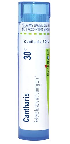 Boiron Cantharis 30C Homeopathic Medicine for Blisters with Burning Pain - 80 Pellets
