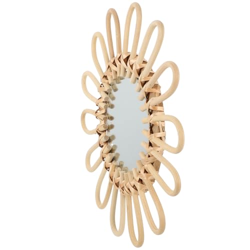 Miroir suspendu decoratif osier sans odeur facile a installer - 2