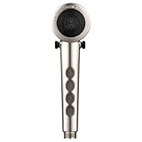 Dura Faucet DF-SA135-SN Economical Shower Head - Handheld Replacement RV Shower Head Wand - Universal Water Saving Shower Head with Flow Control Trickle Switch (Brushed Nickel)