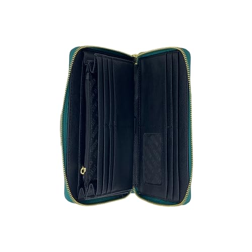 Image of Steve Madden Bzip-Web Zip Around Wallet Wristlet (Evergreen)