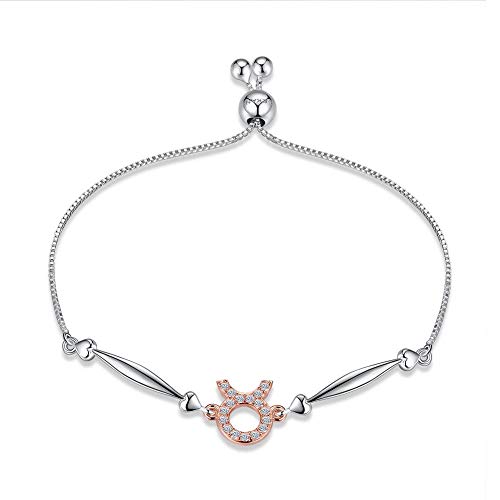 Bague constellation Taureau argent 925 femme : bijou ajustable tendance