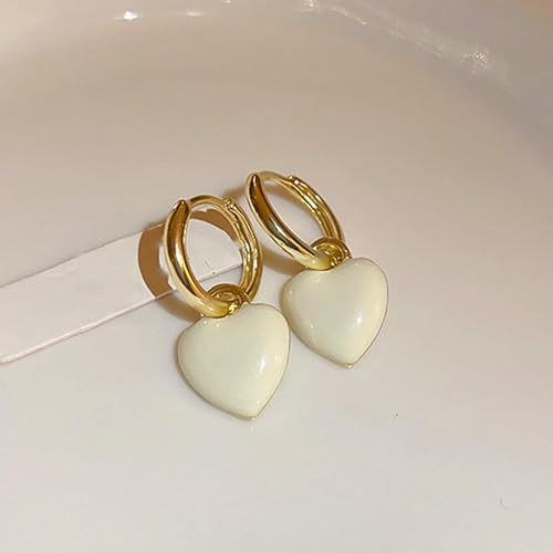 Boucles d'oreilles rétro chic au design amour carré luxe