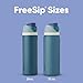 Owala FreeSip Insulated Stainless Steel Water Bottle with Straw, BPA-Free Sports Water Bottle, Great for Travel, 32 Oz, Denim