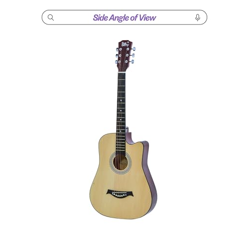 Image of BLUEBERRY 38C, Acoustic Guitar Kit with Bag, Strap, One Pack Strings And Picks - 38 Inch (Natural)