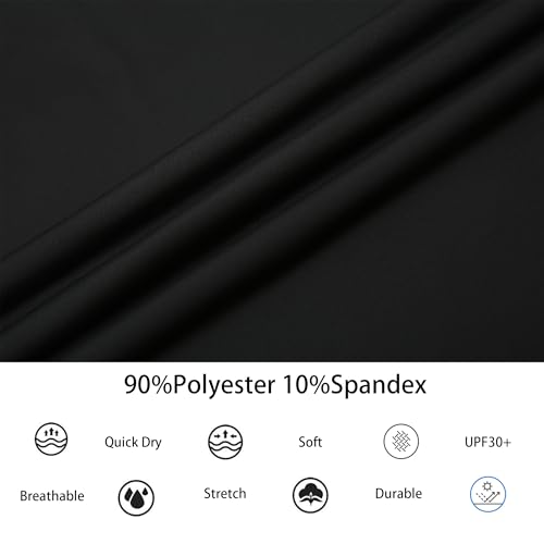 Alex Vando Mens Golf Shirt Moisture Wicking Quick-Dry Solid Long Sleeve Polo Shirts for Men 5