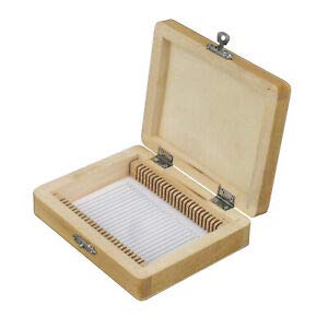 DIWAKAR Microscope Slide Box Wooden (25 Slides) (25 Slides)