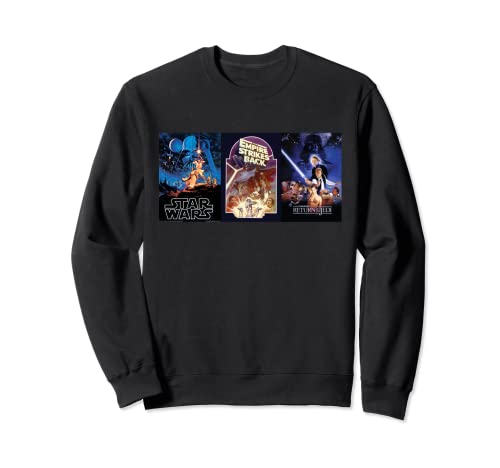Sweat Star Wars Original Trilogy Retro Movie Poster vintage noir pour adulte