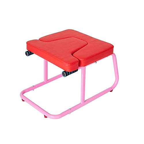 SAIBANGZI® Yoga omgekeerde ontlasting/staal en PU leer/bijgestaan fitness stretching/yoga oefeningen/body shaping/gewicht-bearing 300 lbs (rood)