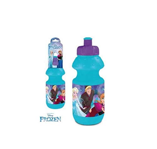 Preisvergleich Produktbild Javoli Trinkflasche, kompatibel zu Disney Die Eiskönigin Frozen, Wasserflasche für Kinder Sportflasche / Geschenk / Trinken / Flasche für Kinder / Kitaflasche türkis / VIO