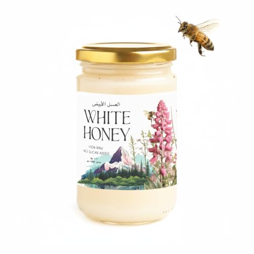 100% Pure Raw Honey Jar No Sugar Added | Kyrgyzstan Honey Non-GMO | Daily Wellness Support (450gr)