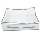 WATIIFUFU Kleideraufbewahrungstasche aus Vliesstoff mit Reißverschluss Großer Aufbewahrungsbeutel mit Griffen Vielseitiger Organizer für Decken und Kleidung Staubdicht und Transportabel