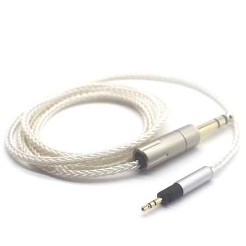 Youkamoo 8 Core Silver Plated Braided Replacement Upgrade Cable Compatible for Sennheiser Momentum Momentum 2 Momentum 3 HD1 with 1/4