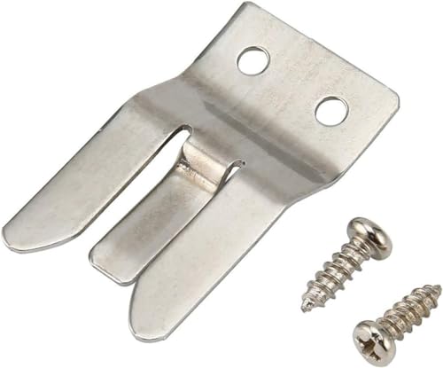 DPWOUM Silver Metal Microphone Holder/Clip - Screw-on for CB/Amateur Radio - Workman MH2, Microphones for Radios, Accessories
