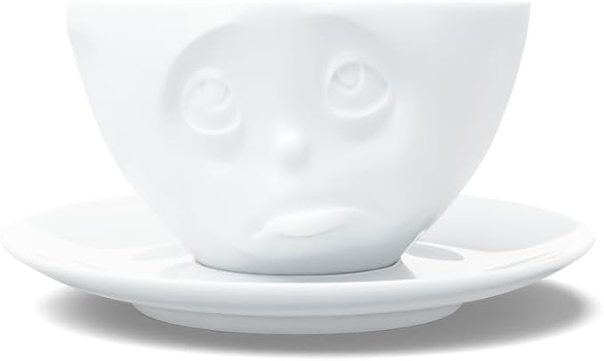 FIFTYEIGHT PRODUCTS / Tassen / Kaffeetasse „Och Bitte“ (Porzellan, 200 ml, weiß, Made in Germany)