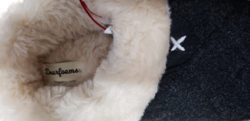 DEARFOAMS Women's Slippers In Black, L(9-10)2