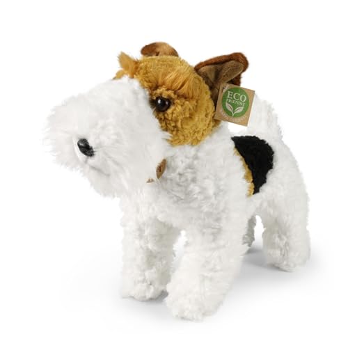Rappa Perro Eco Fox Terrier 30 cm - Peluche Realista de Botellas de Pet recicladas - marrón, Blanco, Negro Rappa Perro Eco Fox Terrier 30 cm - Peluche Realista de Botellas de Pet recicladas - marrón, Blanco, Negro
