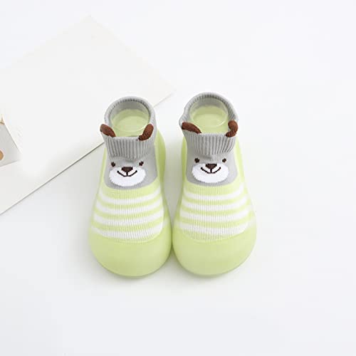 Generic Baby Sneakers Girls Boys Spring and Summer Cute Toddler Shoes Breathable Duck Soft Rubber Sole (Green, 4.5 Toddler)3