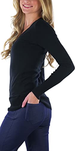 Image of ToBeInStyle Women's Classic Long Sleeve V-Neck Pullover Sweater