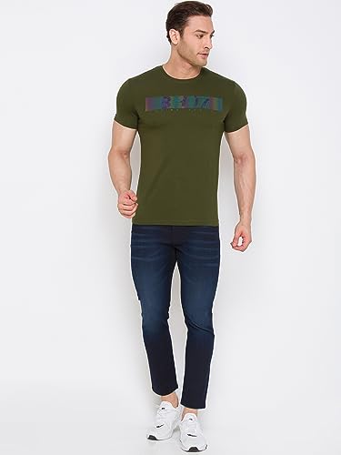 Image of Being Human Red Regular Fit Men's Short Sleeves T-Shirt Clothing