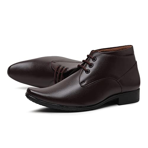 Zixer Synthetic Leather Ankle Formal Shoes Men || Office Shoes for Men Latest Stylish || Chukka Boots Men Long Shoes for Men Long Boots