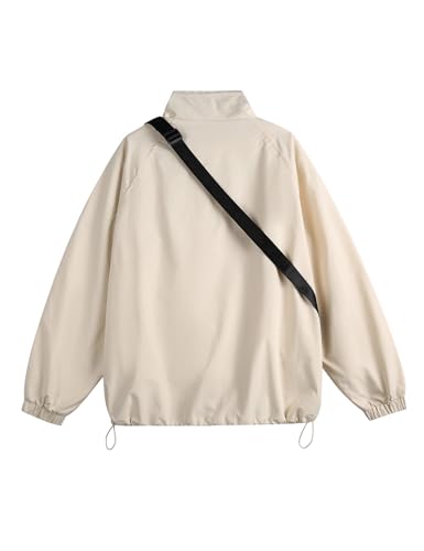 Silent Vortex Men's Zip Up Drawstring Lightweight Windbreaker Jackets Outdoor Raincoat Jacket With Bag2