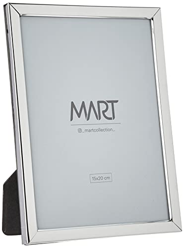 PORTA-RETRATO PRATA EM METAL - 15X20