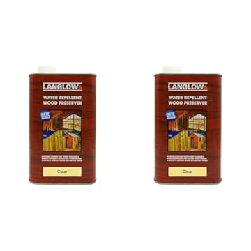 Palace 1101500 Langlow Wood Preserver, Clear, 1 Litre (Pack of 2)