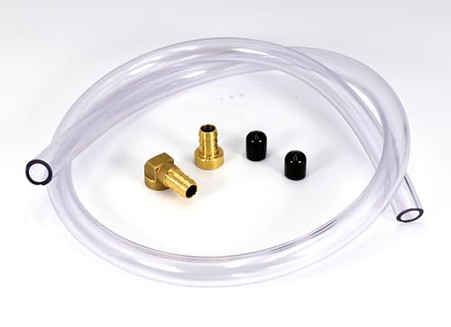 Heavy Duty 3' Hose Kit for Fumoto S/SX valves with Brass Fittings