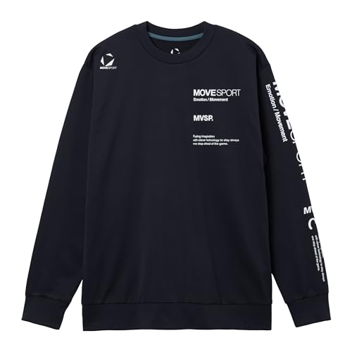 MOVESPORT(ムーブスポーツ) デサント S.F.TECH 2FACE スリーブロゴ 長袖シャツ ロングスリーブ ムレ軽減 吸汗速乾 トレーニング ランニング ウォーキング メンズ