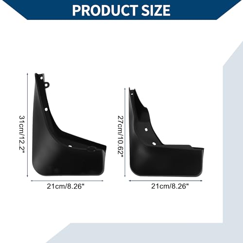 Image of Mud Flaps Splash Guards W /Mount Accessories for Mercedes-Benz GLA 220 /200 (without Pedal) 2014-2019 Front and Rear Mud Guards 1 Set