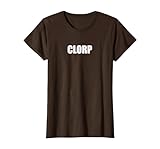 Clorp - Tipografía de Palabras Divertidas Camiseta, Mujer, Marrón, S