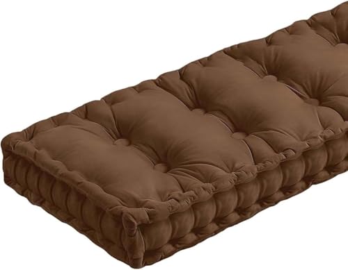 �����Ƌ�p�x���`�N�b�V���� 42x16�C���` �x���x�b�g �L�b�`���E�_�C�j���O �s�A�m�x���` ���ӃV�[�g�N�b�V���� �^�t�g���H �p�e�B�I�E�|�[�`�X�C���O�p���߃p�b�h(Brown,32x12x4in)