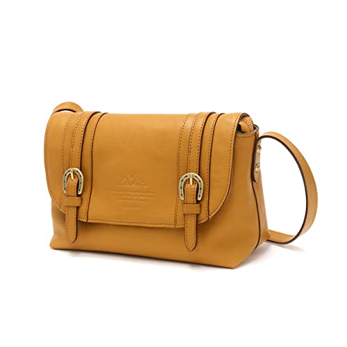 [ダコタ] 牛革かぶせショルダーバッグ 1030305 マスタード **