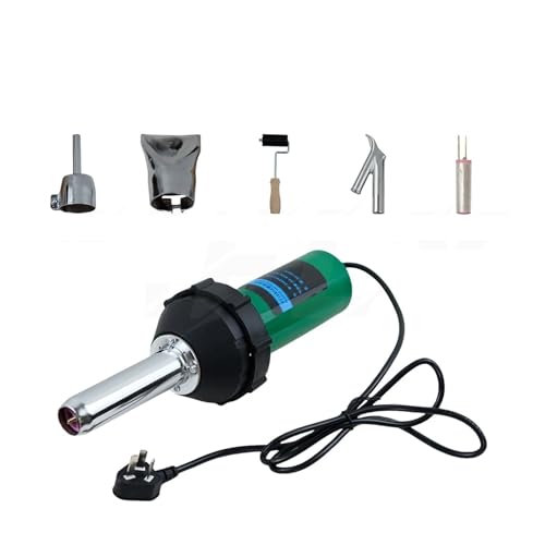 Hookurity Pistola de Soldadura por Aire Caliente Máquina de Soldadura de plástico de 220 V y 1080 W, Pistola de Aire Caliente eléctrica, Soldador de plástico, soplete, Soldador de Boquilla(Model 2)