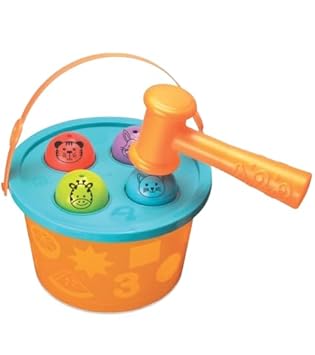 Kiddy's Basket-Hammering Fun & Shape Sorting Basket 2 in 1 Combo Game (Multicolor)