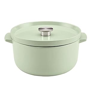 KitchenAid Enameled Cast Iron Dutch Oven/Casserole, 6 Quart, Pistachio