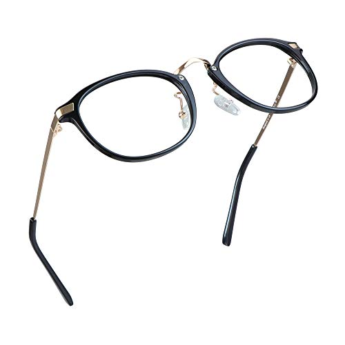 Image of LifeArt Blue Light Blocking Computer Glasses,Stylish Reading Glasses for Women /Men,Transparent Lens Filter UV Light 400,Reduce Eyestrain (No Magnification)