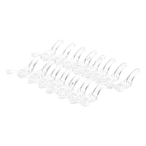 Cabilock 15Pcs Vertical Blind Clip Curtain Positioning Hooks for Roller Curtains and Blinds for Use Simple Design for Seamless Curtain