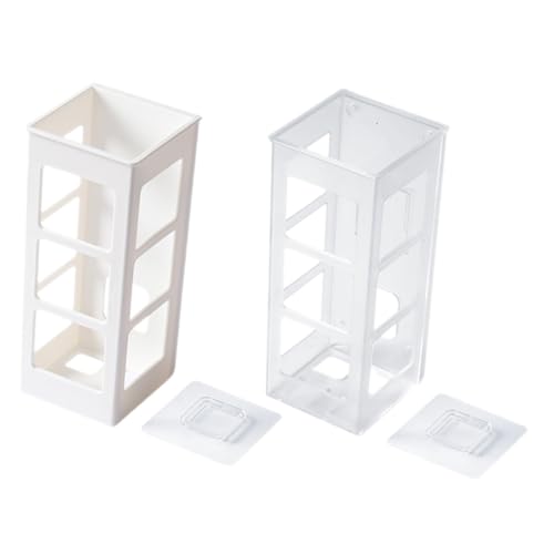 OHPHCALL 2pcs Wall Mount Hair Dryer Holder Curling Iron Organizer Bathroom Organizer Minimalist Design