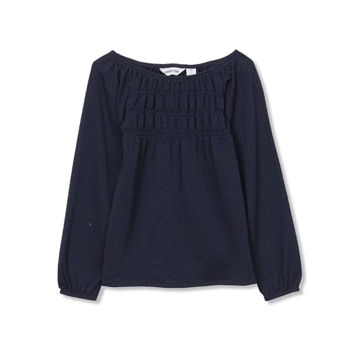 Lands' End Girls Smocked Long Sleeve Knit Shirt
