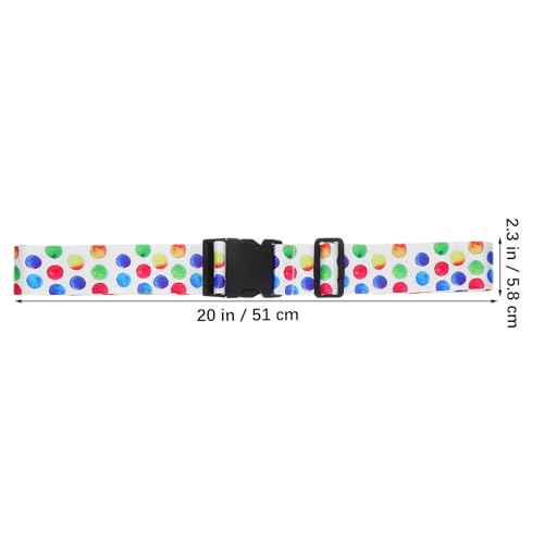 Image of Luggage Straps for Suitcases:Polyester Travel Belt for Connecting Bags and Suitcases, Unique Identifiers Multi-Color Travel Accessory