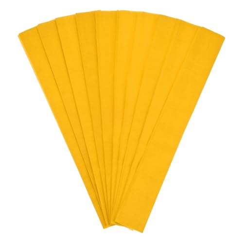 Feuilles souples de papier crêpe M METERXITY haut de gamme jaune doré 100 x 50cm pour art floral