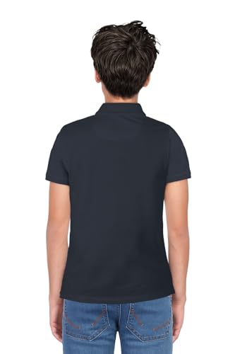 Image of Allen Solly Boys' Pique Polo T-Shirt | Solid | Soft Cotton Pique | Regular Fit | School & Smart Casual Wear