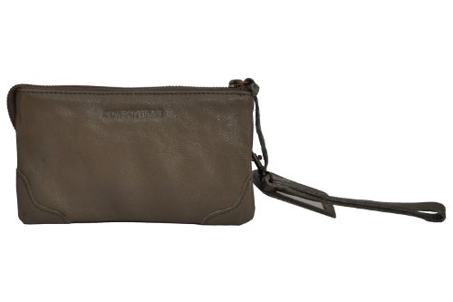 Cowboysbag Purse Grenoble 1276 Clutch, Kosmetiktäschchen, Leder Geldbörse, Grey/Grau, 18x11x1,5 cm (B x H x T)