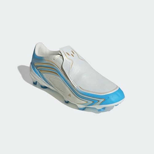 adidas Unisex F50 Messi League Firm Ground Football Boots Shoes, Ivory/semi Blue Burst/Icey Blue, 36 2/3 EU – Ansicht 5