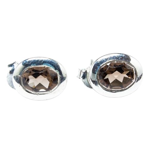 Boucles d'oreilles quartz fumé et argent sterling le cadeau idéal rare