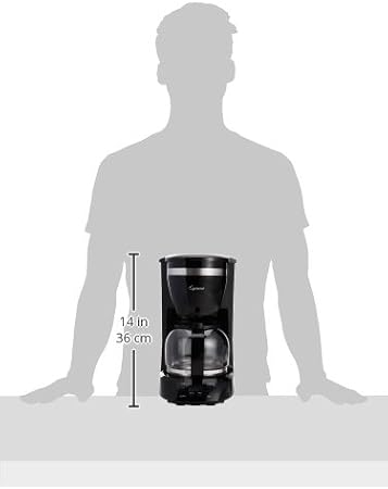 Capresso 424.01 12-Cup Drip Coffeemaker Stainless, 13 x 7.25 x 10