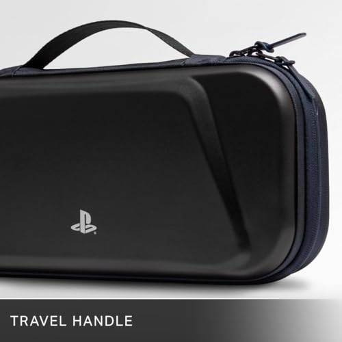 Image of PowerA Protection Case for PlayStation Portal Remote Player with Accessories Storage, Charging Cable Pass-Through, Screen Portector Flap, Black (Officially Licensed)