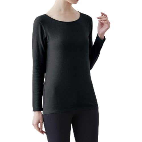 インナーシャツ レディース 長袖 裏起毛 クールネック 超寒がりさん あったかインナー ホットコット